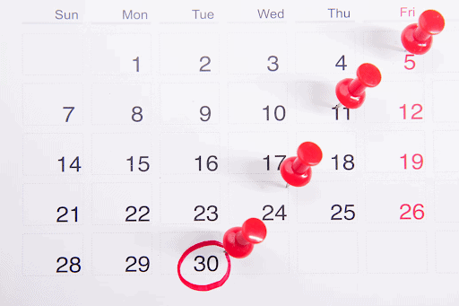 Image symbolizing important deadlines and the right timing to apply for disability income benefits
